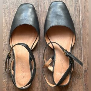 Madewell Black Leather Flats